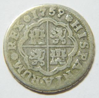 1 Real 1758 Jv Sevilla Fernandus Vi Silver Coin photo