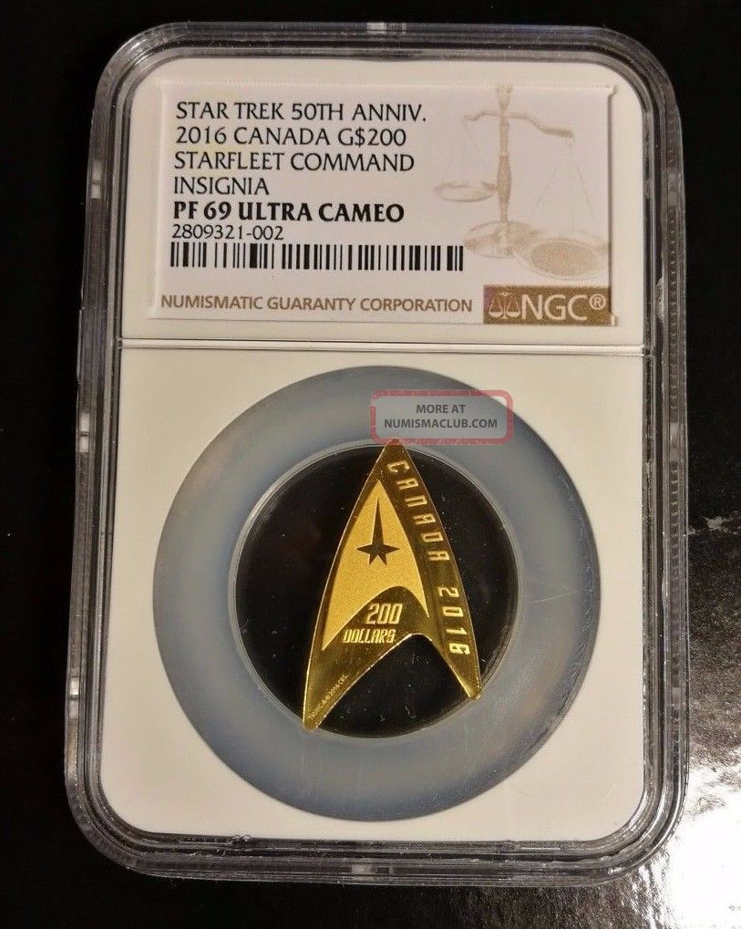 The Delta Coin: 2016 Canada $200 Star Trek™ 99. 99 Pure Gold Coin