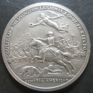 Comitia Americana Pewter Medal Commemorating Lt.  Colonel William Washington photo