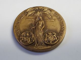 1670 - 1970 Medal South Carolina Tricentennial Bronze photo