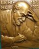 Russian Revolutionary Lenin - 100 Years Birth 78x98mm 1970 Bronze Medal Exonumia photo 1
