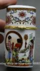 82mm China Colour Porcelain 3 Woman Banquet Picture Cylinder Coccoloba Coins: Ancient photo 2