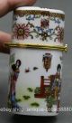 82mm China Colour Porcelain 3 Woman Banquet Picture Cylinder Coccoloba Coins: Ancient photo 3