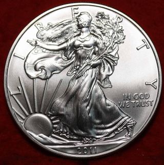 Uncirculated 2011 American Eagle Silver Dollar photo