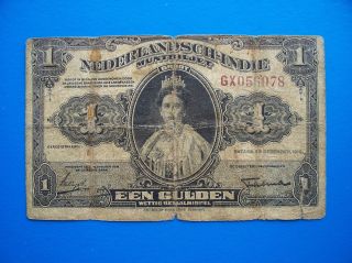 Netherland Indies 1 Gulden 1919 / P - 100a photo