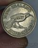 Zealand 6 Pence 1941 Au,  Silver Km 8 6p George Vi Huia Bird Key Date Australia & Oceania photo 1