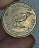 Zealand 6 Pence 1942 Au/unc Silver Km 8 6p George Vi Huia Bird Key Date Q83 Australia & Oceania photo 1