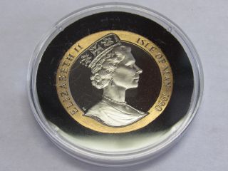 1990 Isle Of Man Penny Black 150th Anniversary Gold 1/2 Crown.  999 Gold 1/2oz photo