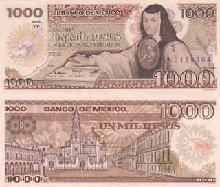 Mexico 1000 Peso (10.  30.  1984) - P81 Unc photo