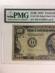 $100 1934 Frn Pmg20 Cleveland Fr 2152 - Ddgs Dark Green Da Block Julia |morgenthau Small Size Notes photo 2