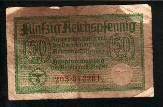 50 Reichspfennig 1940 - 1945,  Germany Nazi Occup.  Terr.  - Series: 203872281 - 