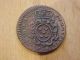 1757 Copper Carlino X Grani Coin Emmanuel Pinto Knights Of Malta Order St.  John Europe photo 1