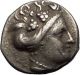 Histiaia In Euboia 300bc Nymph Galley Authentic Ancient Silver Greek Coin I57325 Coins: Ancient photo 1