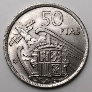 1957 (59) Spain 50 Pesetas Xf Uf32 photo