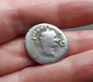 Roman Denarius Silver Coin Titus 79 - 81 Ad photo