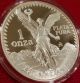 1987 Proof 1 Ounce.  999 Pure Silver Onza Mexico,  Ultra Low Mintage Only 12,  000 Mexico photo 3