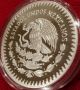 1987 Proof 1 Ounce.  999 Pure Silver Onza Mexico,  Ultra Low Mintage Only 12,  000 Mexico photo 4