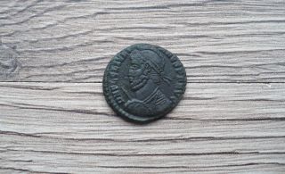 Ii.  Julian The Apostata Bronze Coin Rome photo