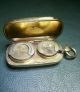 Antique Gold Sovereign Coin Holder English Made Stamped 18ct Gold Filled Gold photo 3