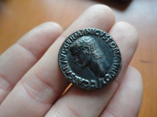 Ancient Roman Bronze Æ As Coin Gaius Caligula 37 - 41 Ad Rare photo