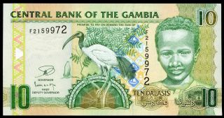 Gambia 10 Dalasis 2006 P - 26 Unc Uncirculated Banknote photo