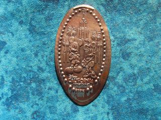 Disney Hollywood Land Mickey Minnie Elongated Penny Pressed Smashed 14m photo