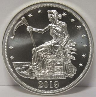 2019 Slayed Dollar Silver Zombuck 1 Oz.  999 Silver Round - Sab Jr596 photo