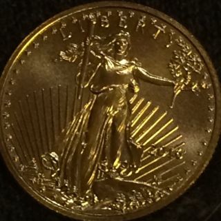 Gold 2016 Tenth Ounce (1/10) American Gold Eagle For The Year photo
