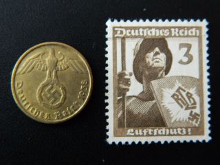 5 Reichspfennig 1938d Nazi Germany Coin With Swastika - Km 91 - (4572) photo