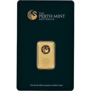 10 Gram Gold Bar Perth 99.  99 Fine In Assay photo