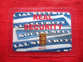 2 Gram Gold Tgr Bullion Real Security Edition 999 Bar In Assay Card L@@k. photo
