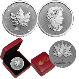 2017 Canada $5 1 Oz Reverse Proof Silver Maple Leaf - Canada 150 Privy Mark photo