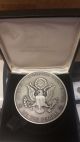 1976 Us National Bicentennial Medal Scarce 3 Inch 90 Silver Piece Exonumia photo 1