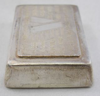 Rare Vintage A - Mark Usvi 10 Oz.  999 Silver Stackable Bar (4368) photo