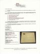John Q.  Adams 1889 Stock Certificate Jsa Full Letter Of Regret Of Authenticity Stocks & Bonds, Scripophily photo 1