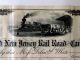 1872 United Jersey Rail Road Canal Company Signed Stock Certifcate Document Transportation photo 1