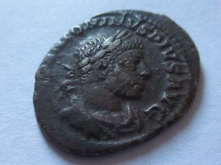 Denar Of Elagabalus Rv.  Emperor Standing Left photo