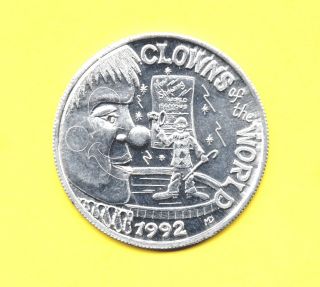 Circus Clown Token 1992 Clowns Of The World Coin photo