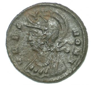 Roman Bronze Coin Follis Commemorative Issue Urbs Roma She - Wolf Heraclea Ae17 photo
