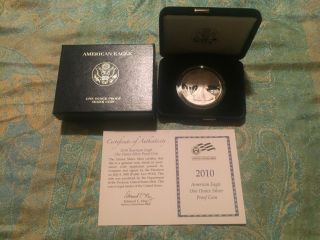2010 - W American Silver Eagle Proof Coin - Stunning Coin photo