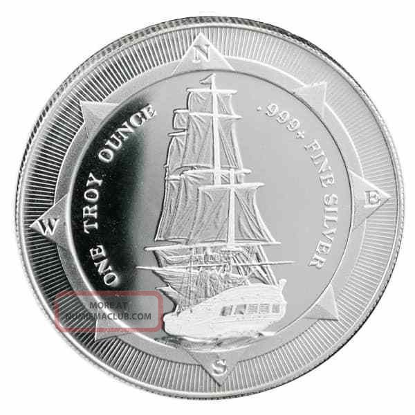 2017 Zealand Hms Bounty 1 Oz.  999 Silver Bu Round Very Limited Bullion Coin Australia & Oceania photo