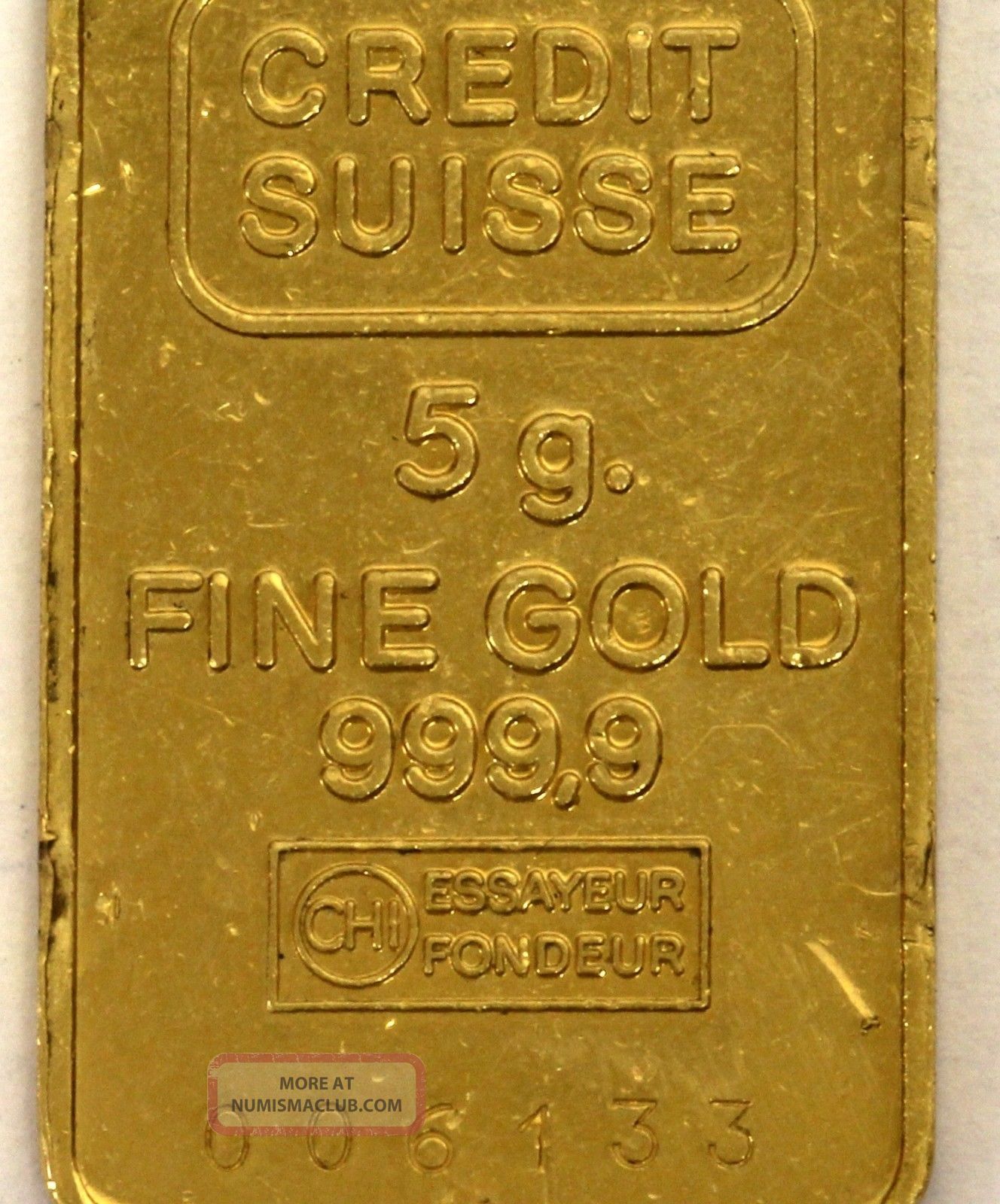 5g credit suisse gold bar