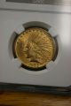 1932 $10 Gold Indian Head Coin Gorgeous Ngc Ms62 Gold photo 2