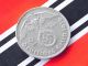 Rar German Coin 2 Mark Reichsmark 1936 D Silver Swastika Hindenburg 3rd Nazi Ww2 Germany photo 3