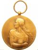 Art Nouveau Lady Of Resistance Antique Art Medal Pendant Signed Paul Wissaert Exonumia photo 1