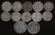 (1773 - 1798) Twelve Mexico Silver 1/2 & 1 Reales Different Dates Mexico photo 1