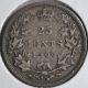 1900 25c Queen Victoria Twenty Five Cents Circulated Example Coins: Canada photo 1