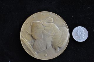 1934 Society Of Medalists 10 America / Abundance By Albert Laessle photo