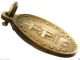 The True And Antique Bronze Miraculous Medal Pendant Signed Vachette Exonumia photo 4