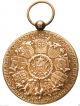 Antique Art Nouveau Victory Angel Of Wwi Bronze Art Medal Pendant By Paul Dubois Exonumia photo 2